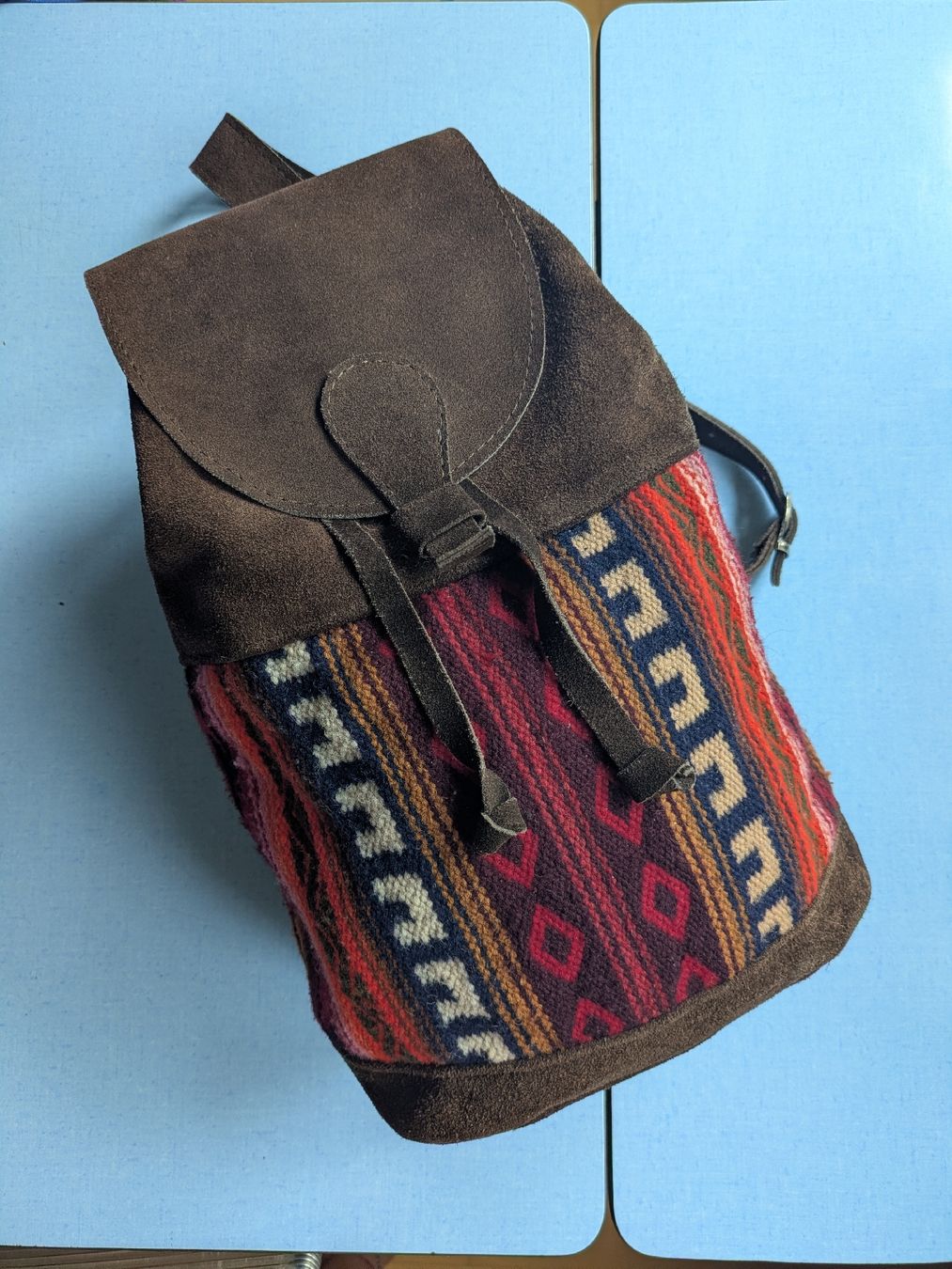 Zaini: Rucksack Wildleder Ethno Muster aus Baumwolle – Usato da Zürich venduto da gab_57qm 6