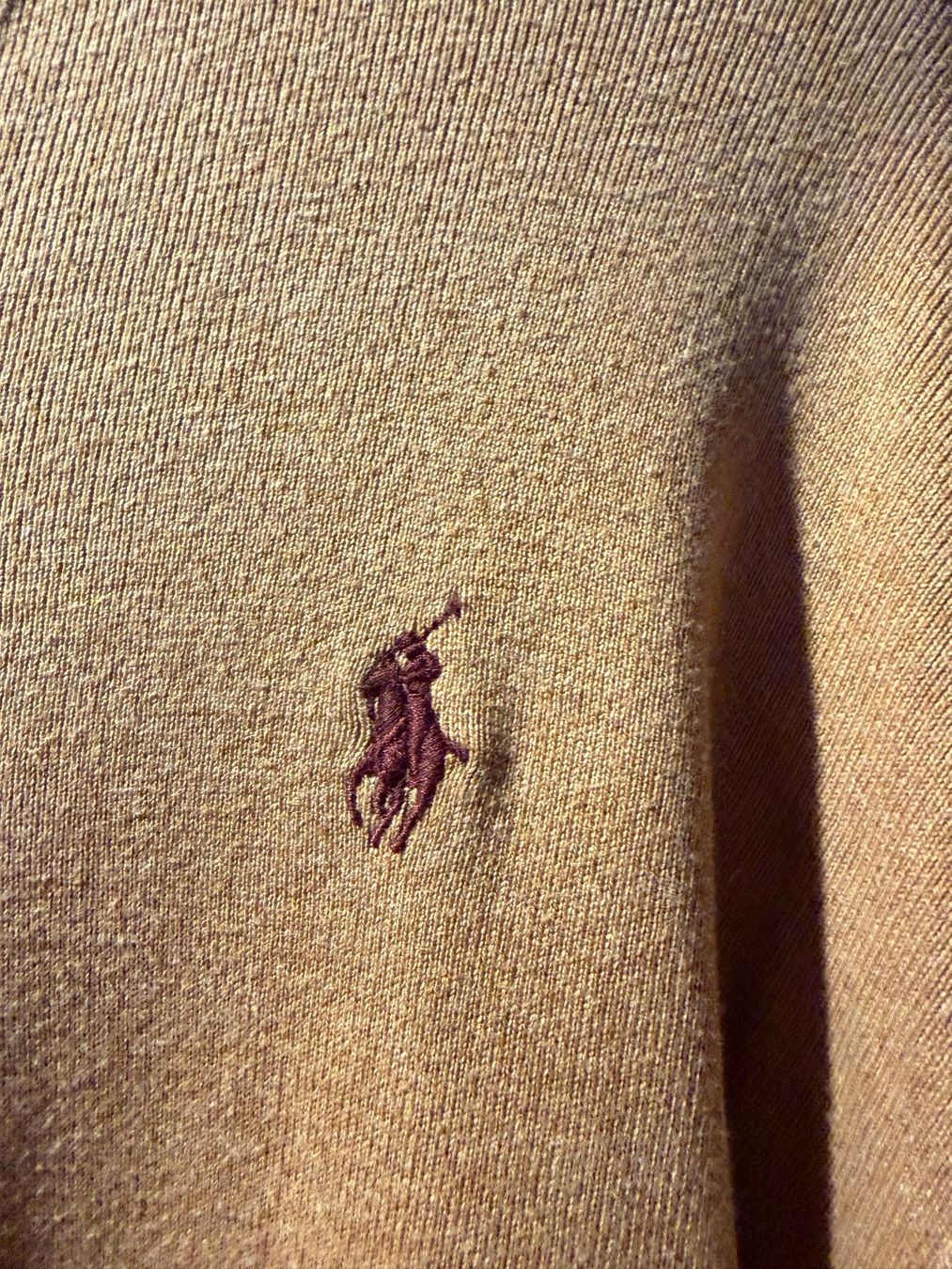 Ralph Lauren Maglioni & Felpe: Ralph Lauren Pullover, Sandbraun, Pima Baumwolle, Gr. L – Usato da bioggio venduto da lenny023 1