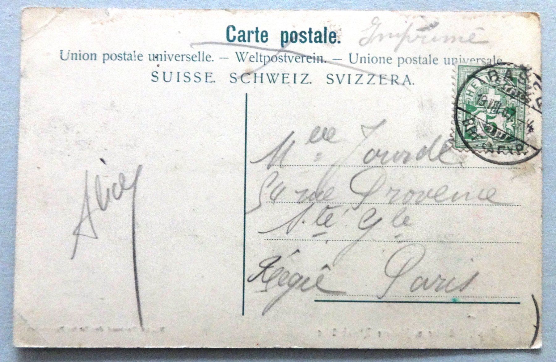 Cartoline postali: Basel, Münster u. Mittlere Rheinbrücke – Usato da Fétigny venduto da Billy2miny 1