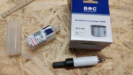 Lochsäge 20 mm Bi Metall HSS + Aufnahme Schaft 6 kant SW 11