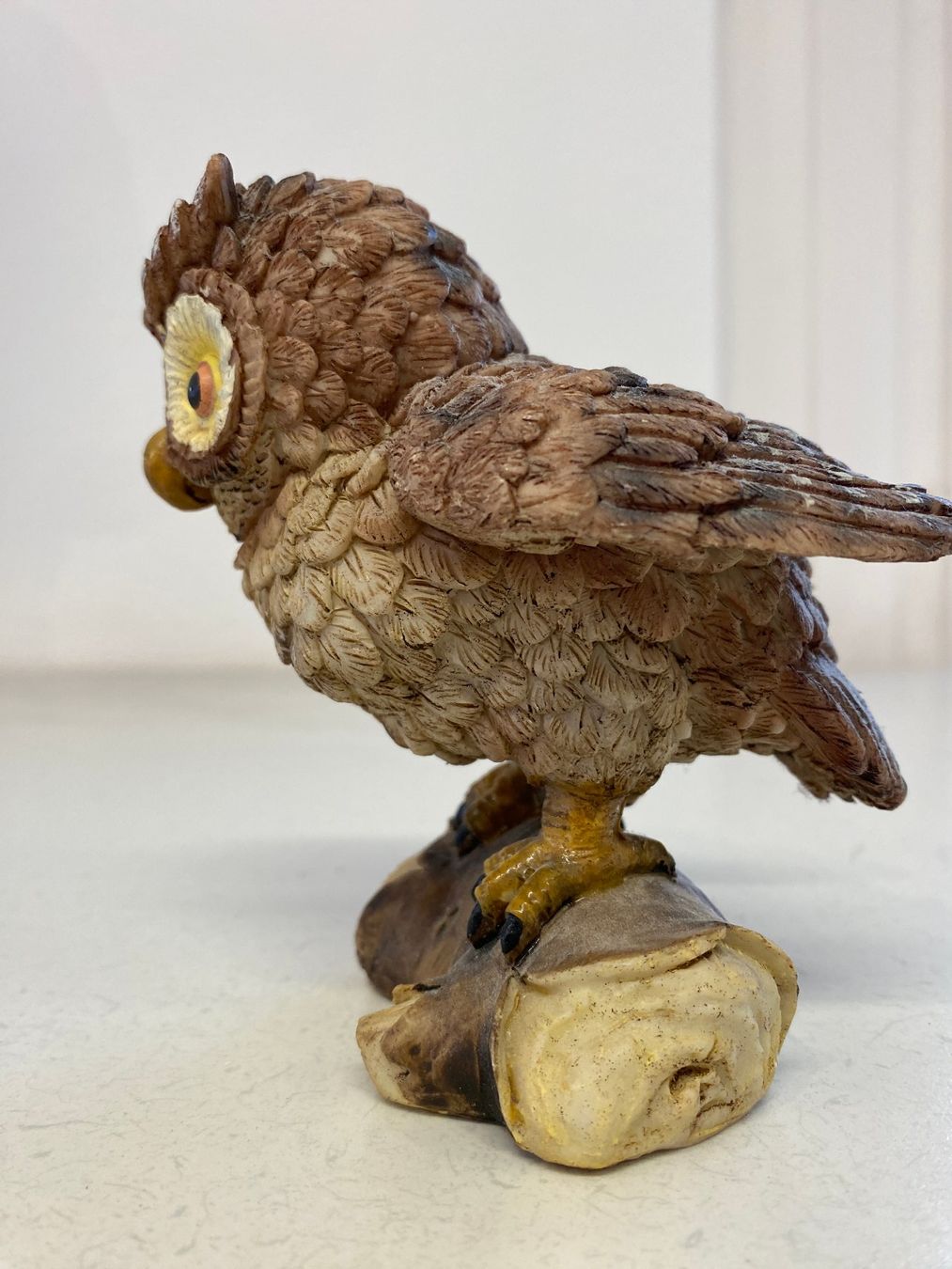 Figurines: kleine Norwegische Eulenfigur aus Baumharz – D'occasion à Niederhelfenschwil par Chleeblatt1938 3