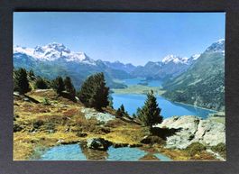AK Am Weg zur Fuorcla Surlej Silvaplener u Silsersee