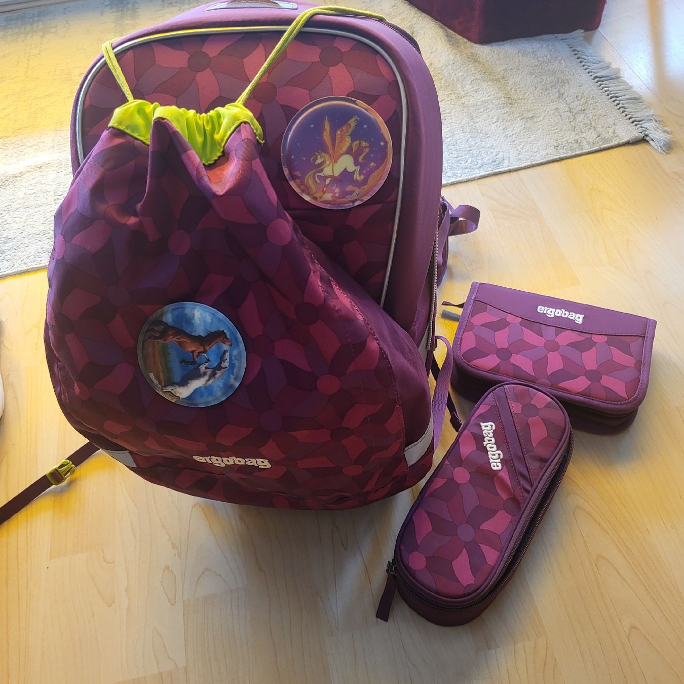 Ergobag Zaini: Ergobag Schulrucksack Set, super Zustand. – Usato da Winterthur venduto da Curlys83