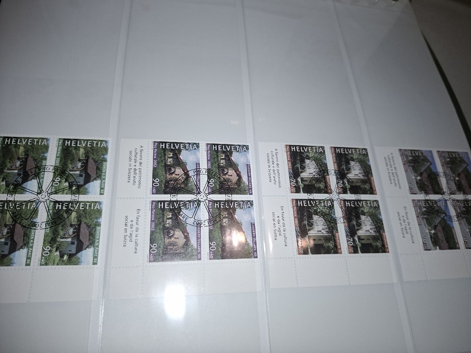 Tous les timbres: Lindner Album mit 4er Blocks 1998 - 2002  – D'occasion à Balgach par SIMEON27 5