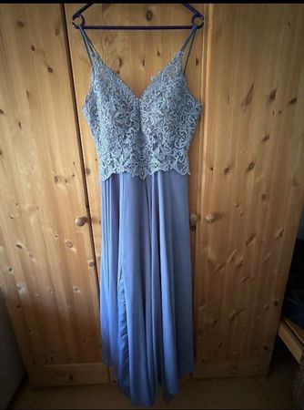 Abendkleid Spitze fliederfarben Grösse 36 Neu