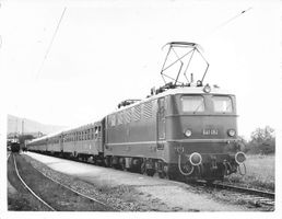 Foto 11 x 9 Eisenbahn Zug Kochel DB