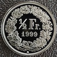 50 Rappen 1999 pp / aus Münzsatz  / in einer Münzkapsel