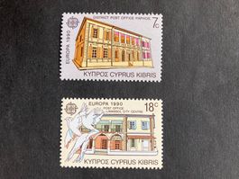 Zypern 1990 Satz Europa CEPT Postgebäude