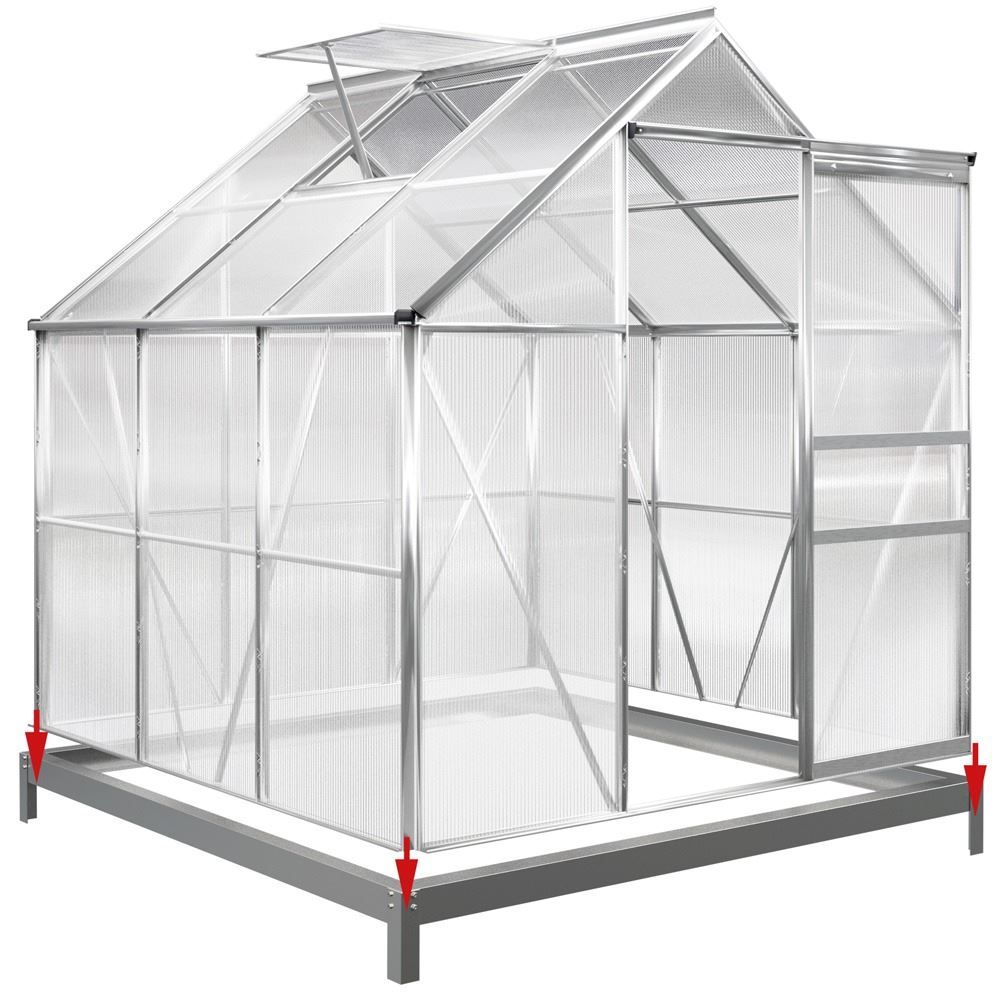 Gartenhäuser & Gewächshäuser: Gewächshaus 190x190x195cm mit Fundament – Neu und originalverpackt aus Winterthur von aredo 5