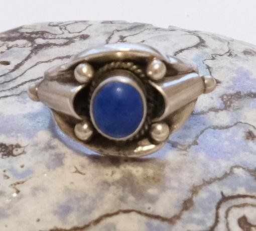 Anelli: Silberring Lapislazuli Vintage – Usato da Zürich venduto da Melody2000 1