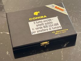 🚬 Boîte à Cigares Cohiba Bois Massif Noir Collection