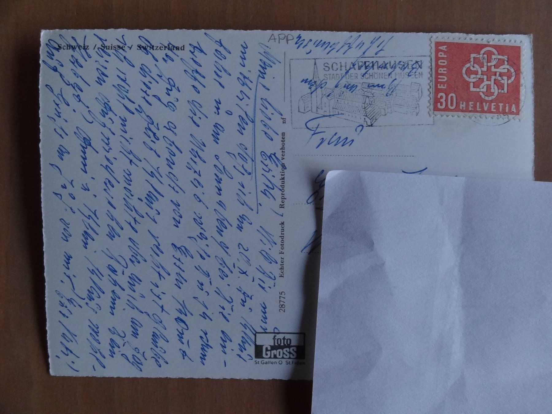 Cartoline postali: Ostschweiz - 6 Bilder - 1960 – Usato da St Léonard venduto da Riglin 1