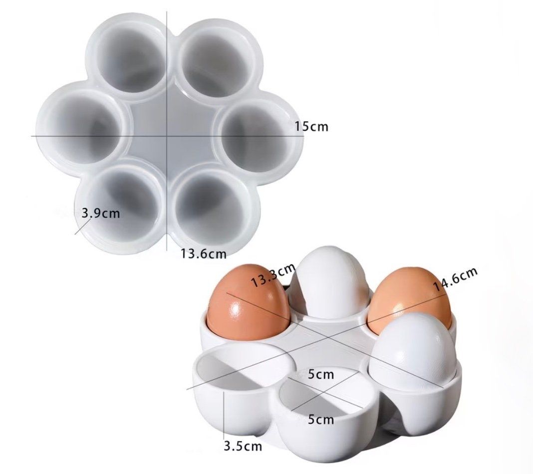 Teglie da forno: Giessform Silikonform Ostern Eierhalter rund – Nuovo e nell'imballaggio originale da Kaltbrunn venduto da schere-stein-papier 1