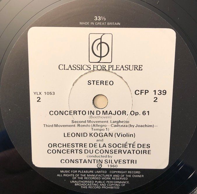 Dischi in vinile: Beethoven – Violinkonzert (LP, Leonid Kogan) – Usato da Grüningen venduto da azulamarillo_vinyl 3