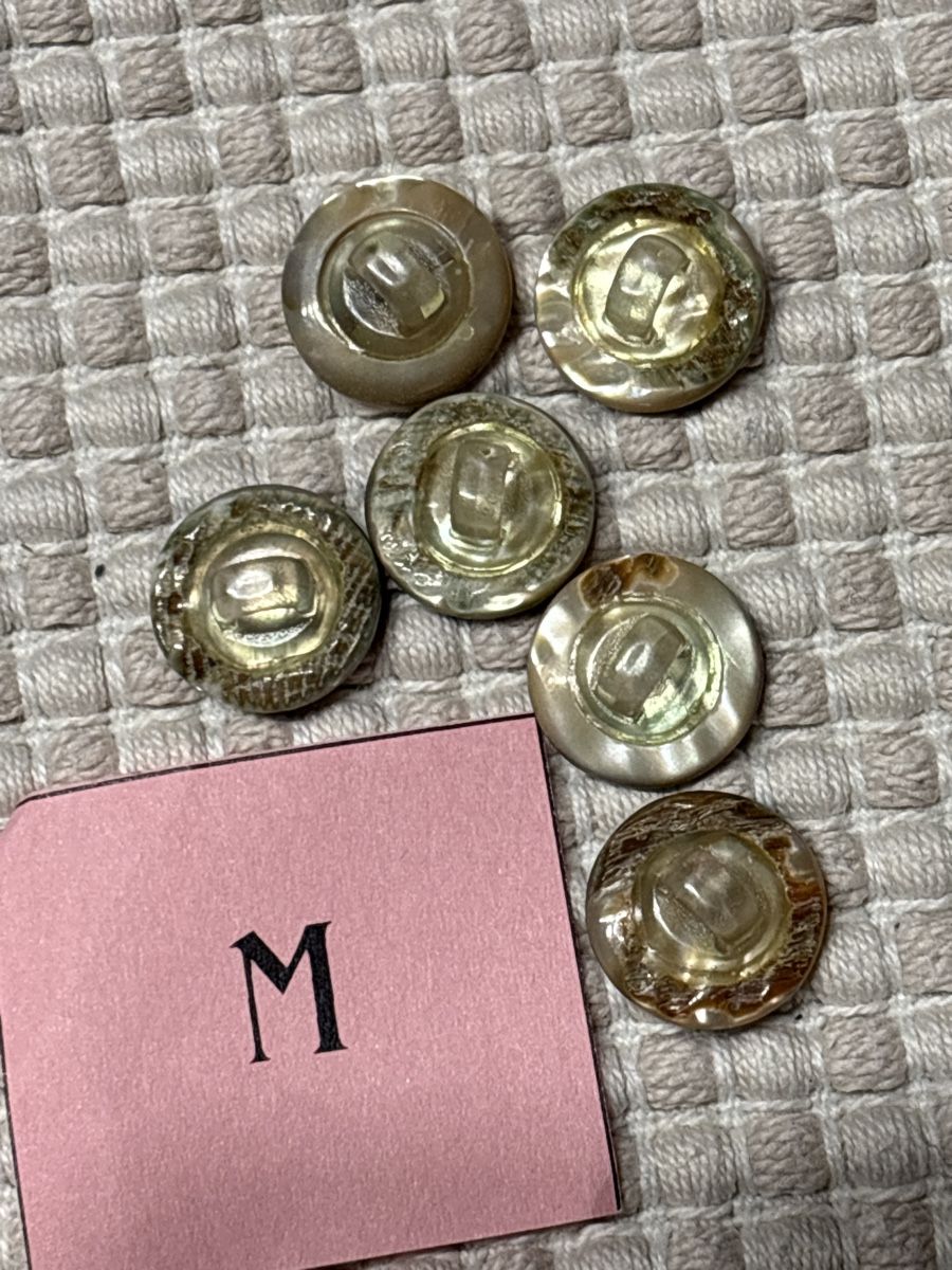 Bottoni: 6 Perlmutt Knöpfe mit Strass / 11 mm – Nuovo (secondo la descrizione) da Rümlang venduto da BoutiqueMonique16 1