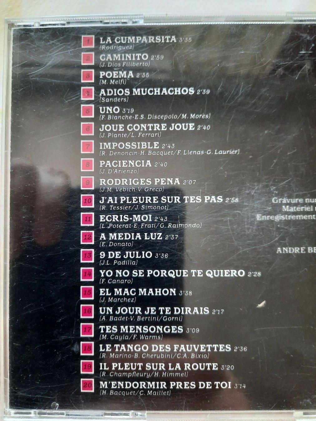 CDs: CD Les plus beaux Tangos du monde – D'occasion à Pully par bro_n52j 2