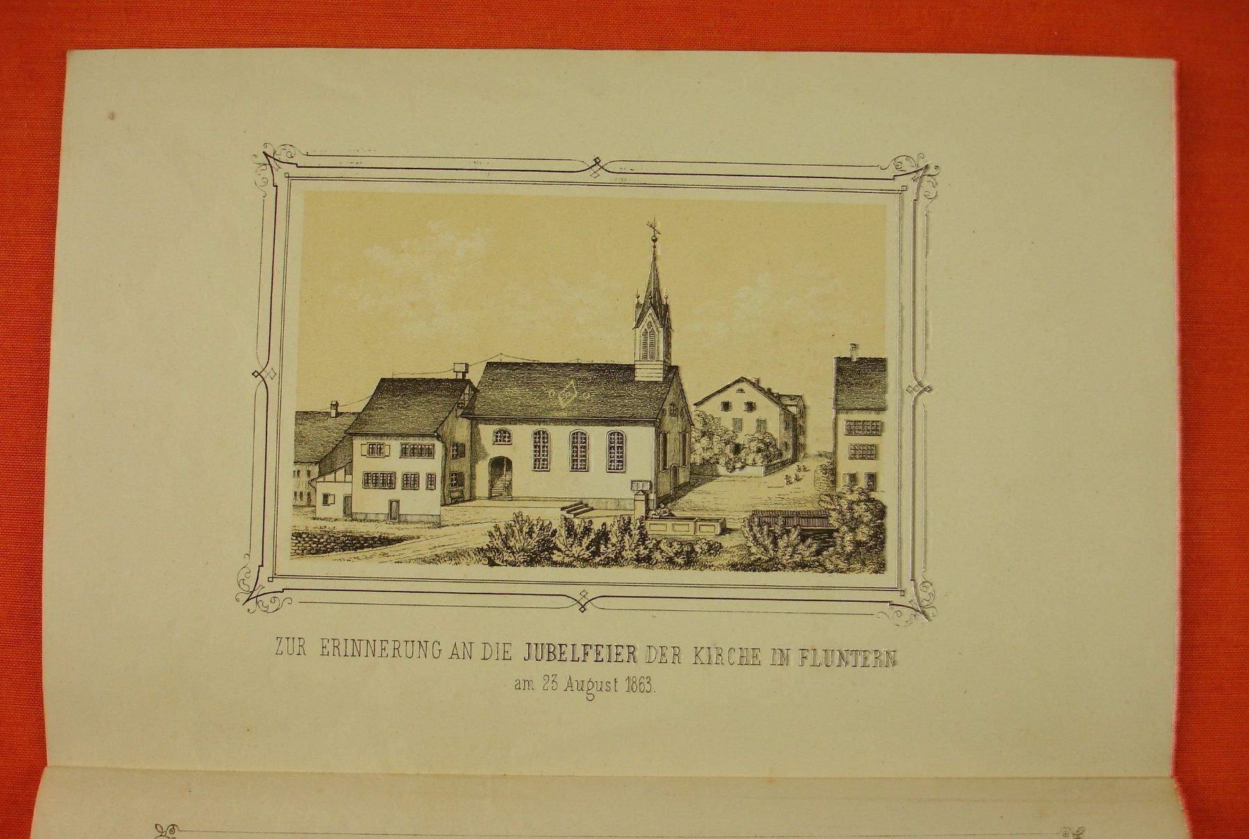 Incisioni: KAPELLE FLUNTERN 1863 – Usato da Grüningen venduto da Kartensammler