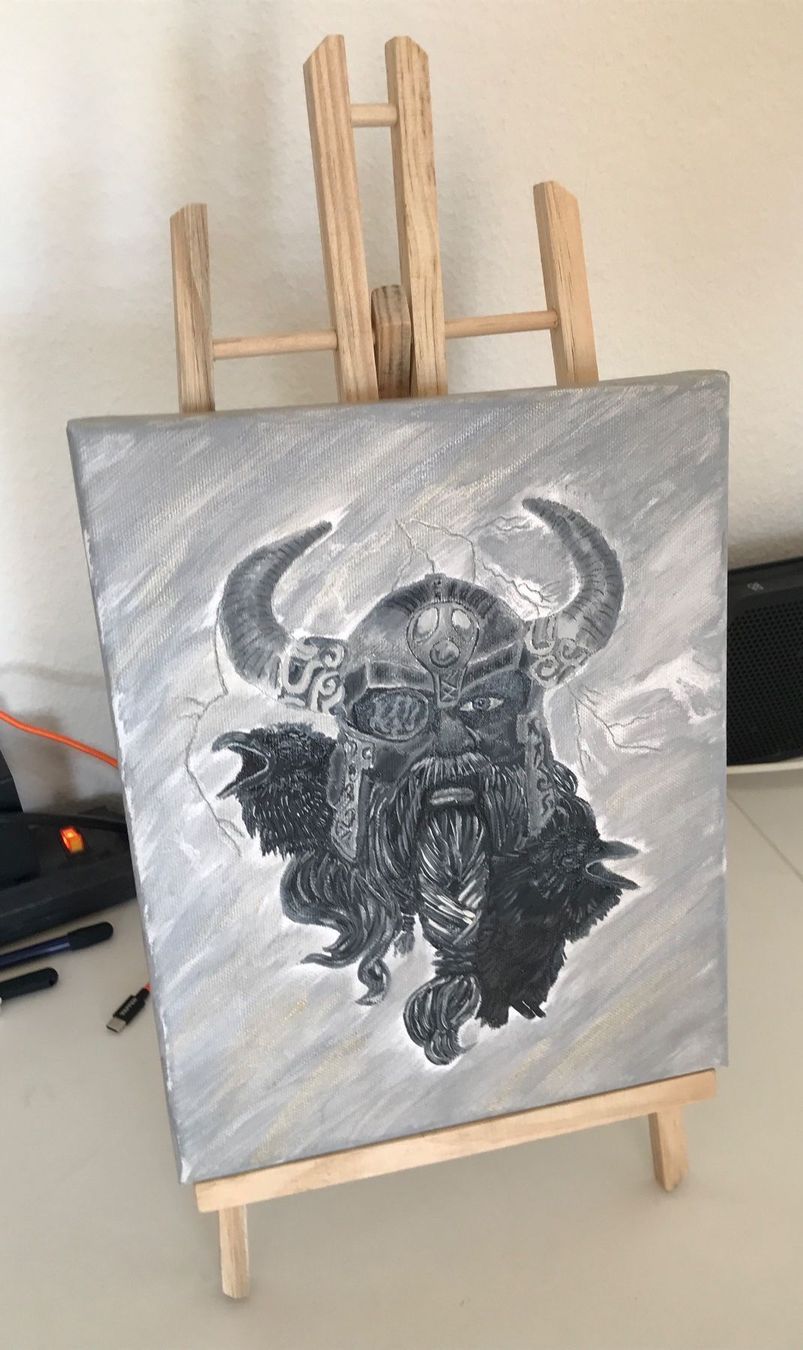 Dipinti: Bild Viking Odin Gott – Nuovo (secondo la descrizione) da Oberwil BL venduto da scorpio70 2