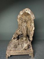 Antike Lourdes Grotte I Marienerscheinung  | Versilbert 