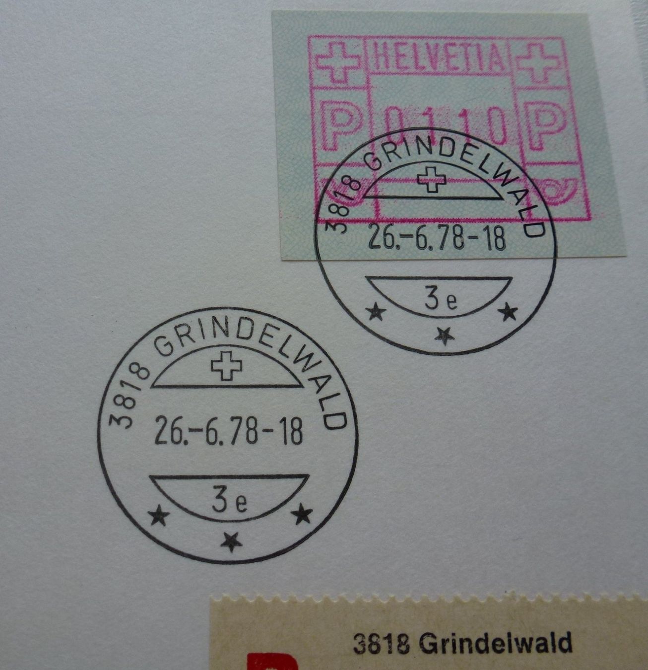 Tutti i francobolli: ATM 1978 ++ 4 FDC Briefe einzeln mit ATM Typ 2 - 26.6.1978 – Usato da Walkringen venduto da Casablanca777 3