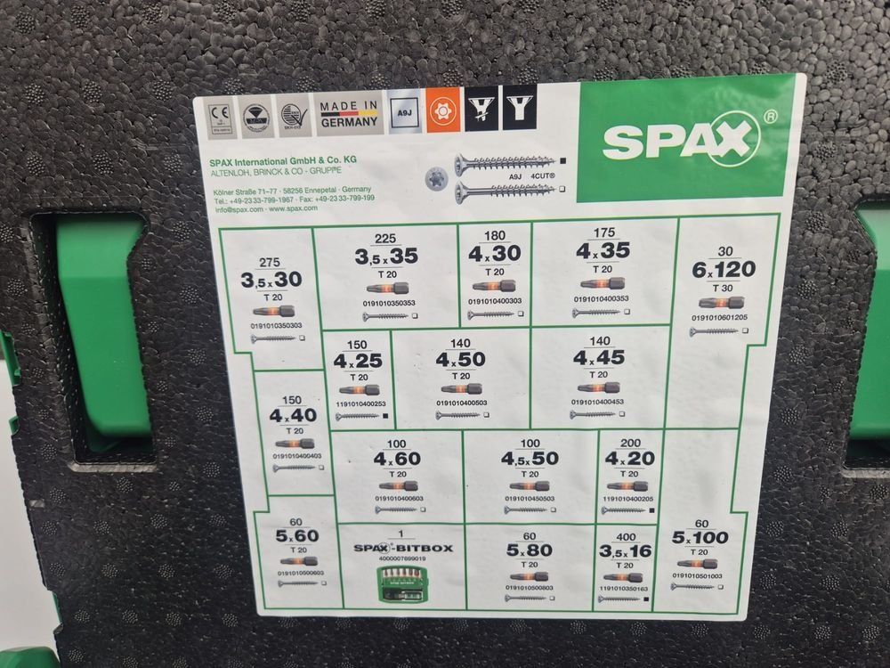 Spax Tutti gli attrezzi: Schraubensortiment SPAX WIROX – Nuovo (secondo la descrizione) da Hasle b. Burgdorf venduto da Agro3415Te-ch 1
