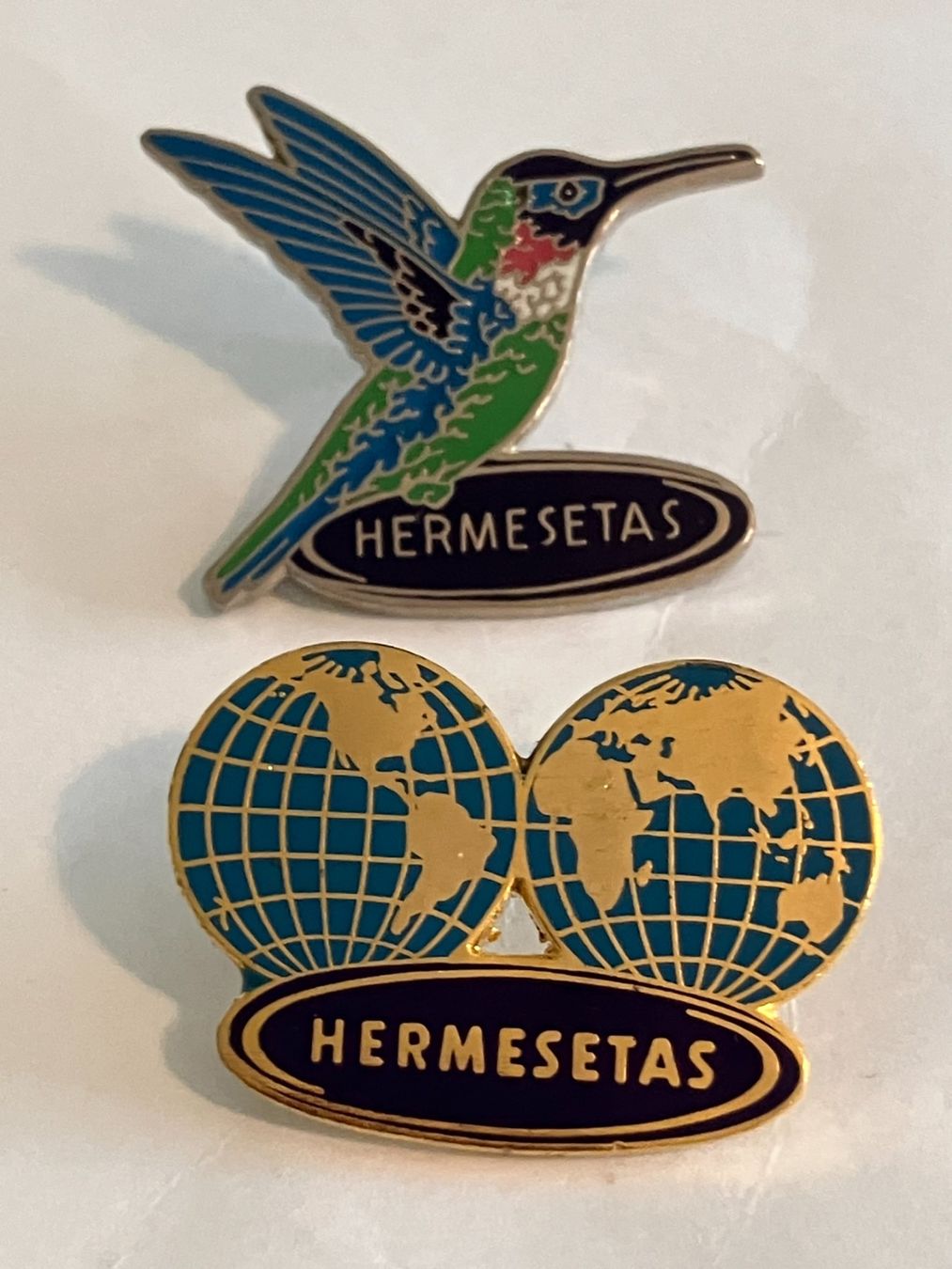 Placchette & Badge: 2 Pin Hermesetas – Usato da Basel venduto da djwwpp