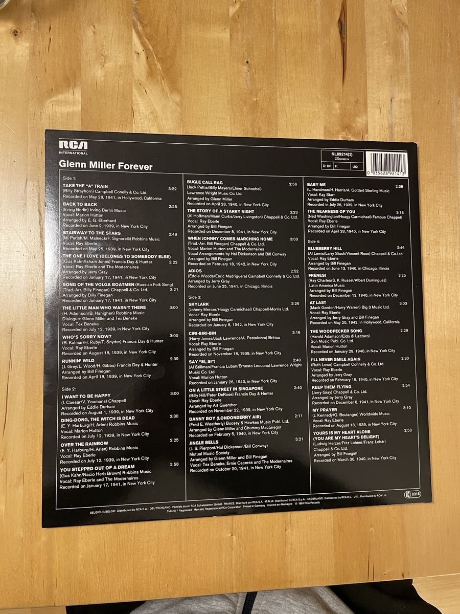 Dischi in vinile: Glenn Miller - Forever 2 LP – Usato da St.Gallen venduto da Thh7 1