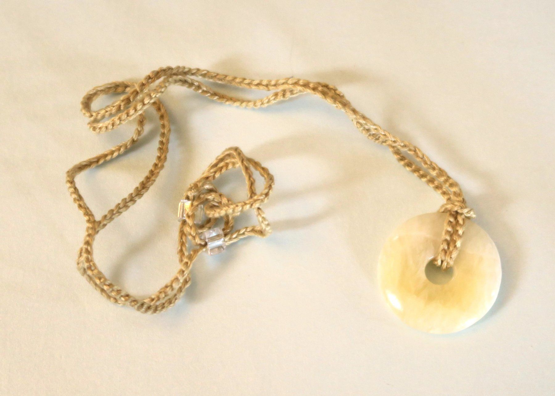 Catenine: Kette Calcit Donut – Nuovo (secondo la descrizione) da Brittnau venduto da marlenestone