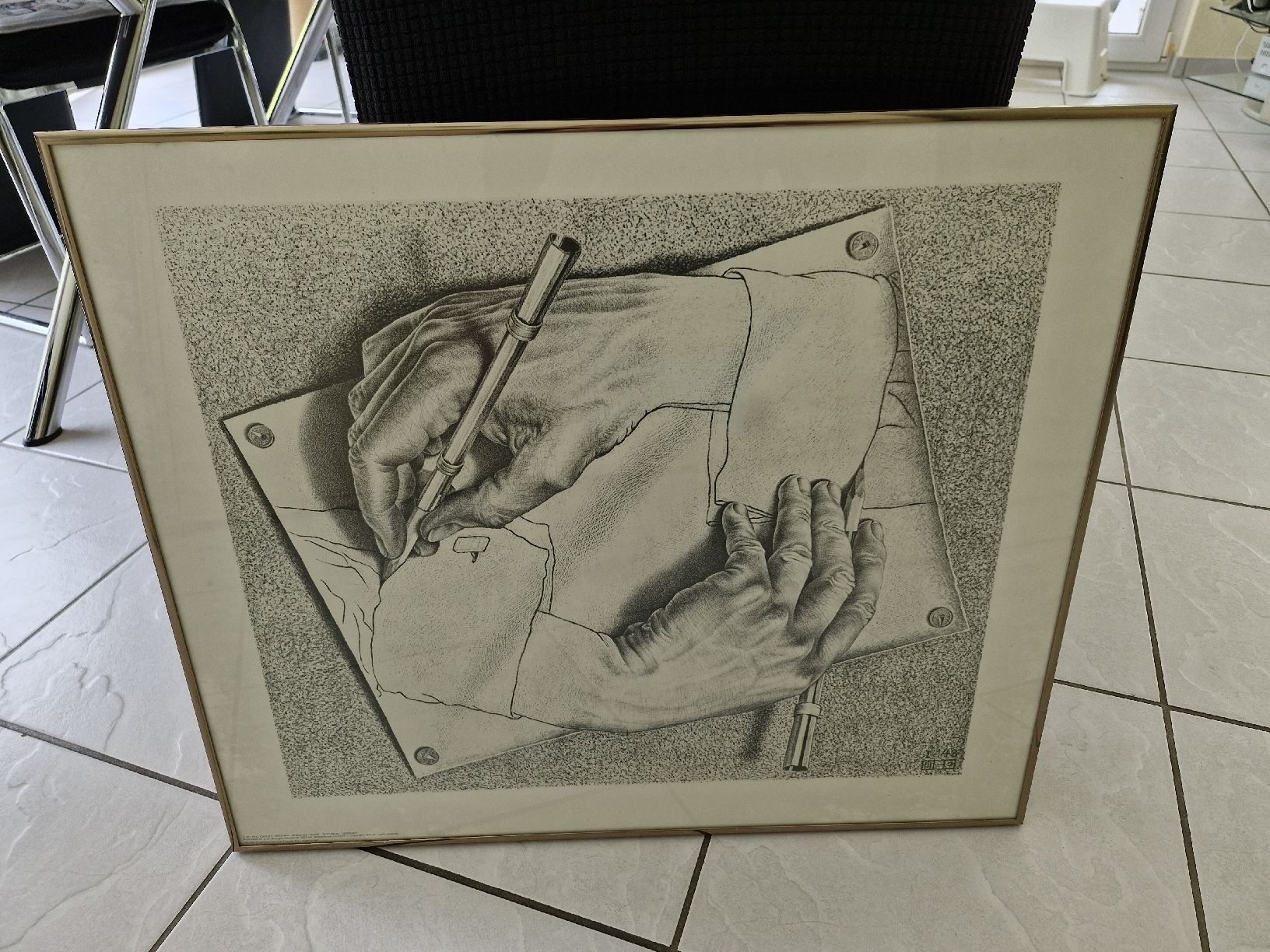 Foto & Immagini: Lithografie von M.C. Escher "Hand mit Schreibendem" – Usato da Frauenfeld venduto da Kasico 6
