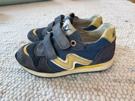 Naturino Kinder-Sneaker Gr. 27 / Blau-Gelb/ Klettverschluss