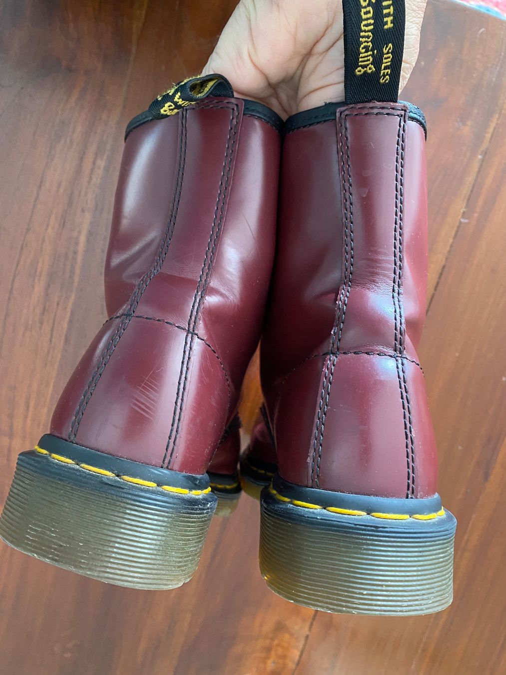 Dr. Martens Scarpe da donna: DR. MARTENS 1460 - Original Echt Leder Dunkelrot – Usato da Besazio venduto da lionheart63 2