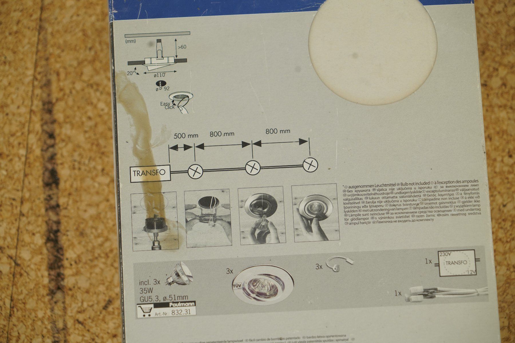 Paulmann Lampadari & plafoniere: Paulmann 3x35W Halogen Einbaustrahler Set mit Trafo – Nuovo (secondo la descrizione) da Unterseen venduto da Panini56 8