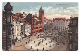 BASEL Marktplatz - Tram - gel. Feldpost