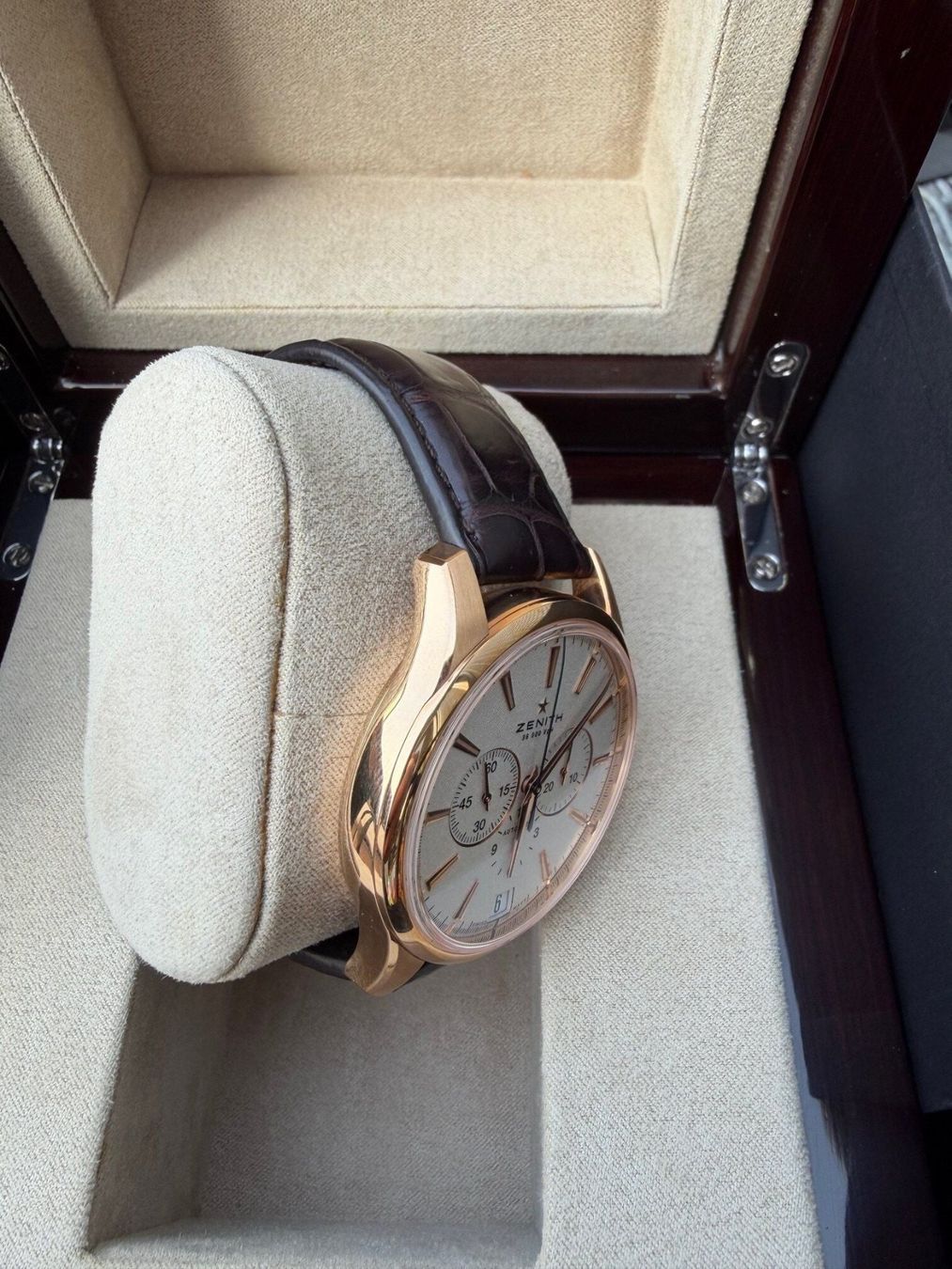 Zenith Orologi: Zenith Captain El Primero Chronograph 18k Gold – Nuovo e nell'imballaggio originale da Thalwil venduto da malexx 2