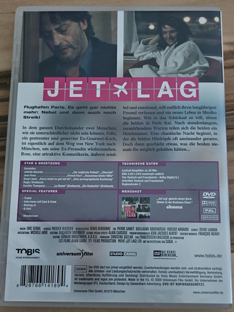 Tutti i DVDs: JET LAG- ODER WO DIE LIEBE HINFLIEGT/ DVD – Usato da Geuensee venduto da jes_9xyk 1
