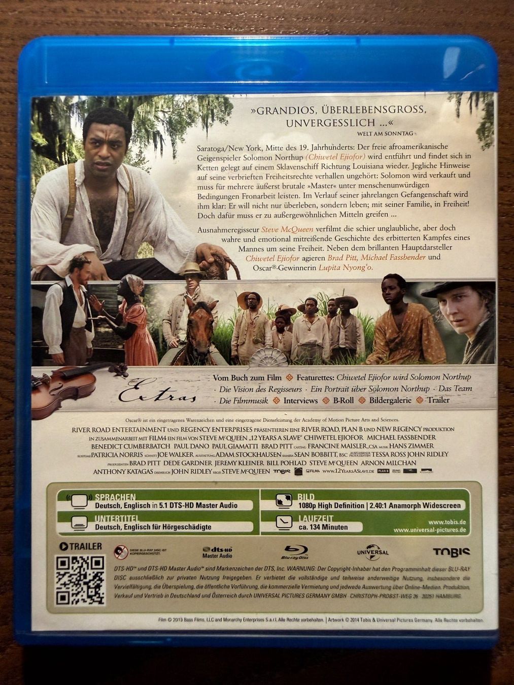 Tutti i DVDs: 12 Years a Slave – Usato da Zürich venduto da Blu-ray_ZH 1