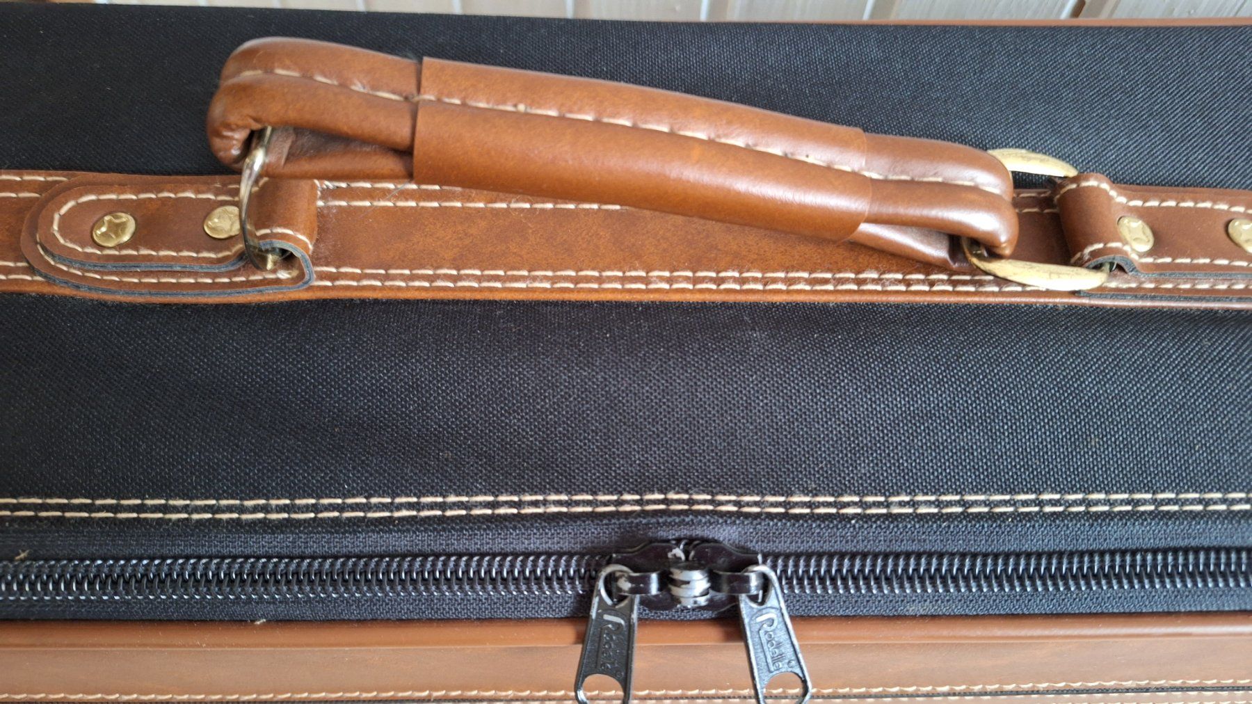 Valigie: Reise- Koffer , "Rondell" blau /braun ,2 Rollen – Usato da Dornach venduto da majo8689 3