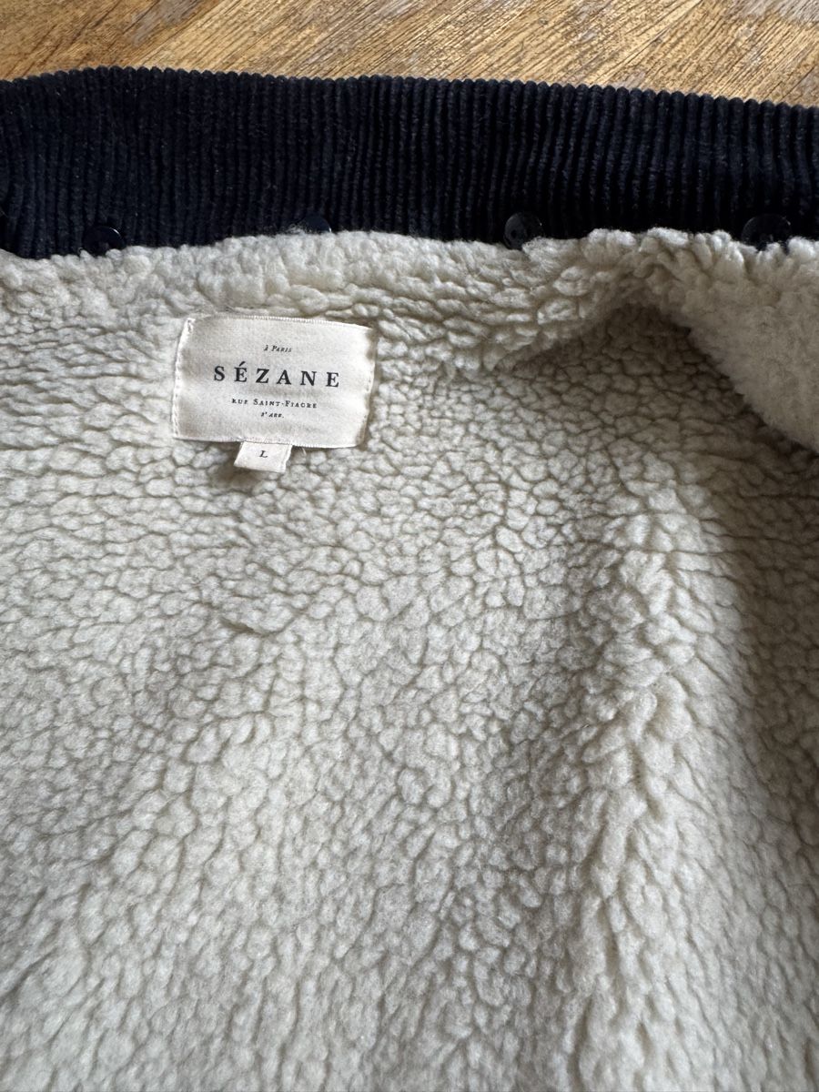 Sezane Giacche: Sezane Will Cordjacke dunkelblau mit Teddyfutter Grösse L – Usato da Zürich venduto da Grace07 4