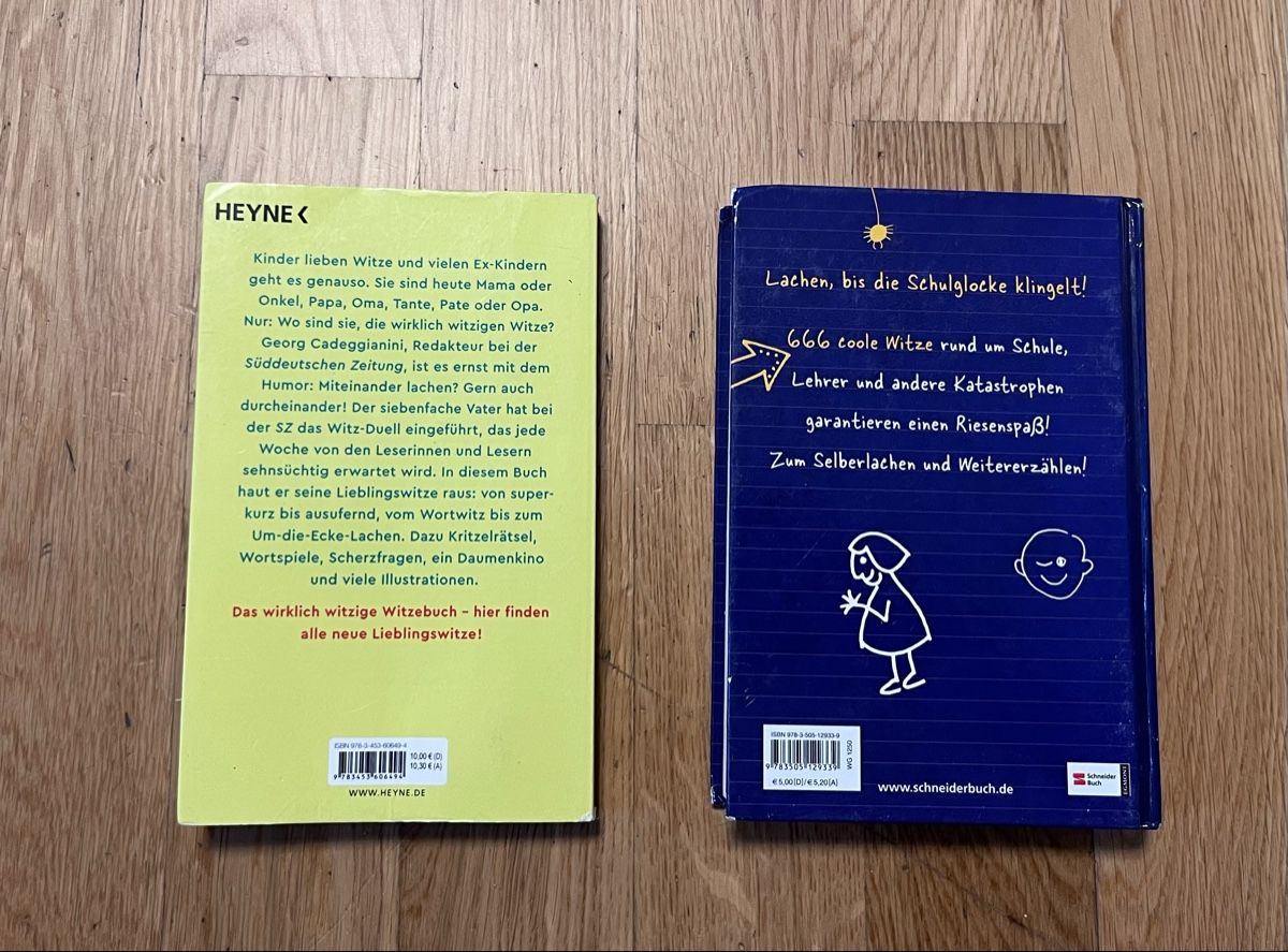Bücher: 2 Witze Bücher – Gebraucht aus St. Gallen von Starlord77 1