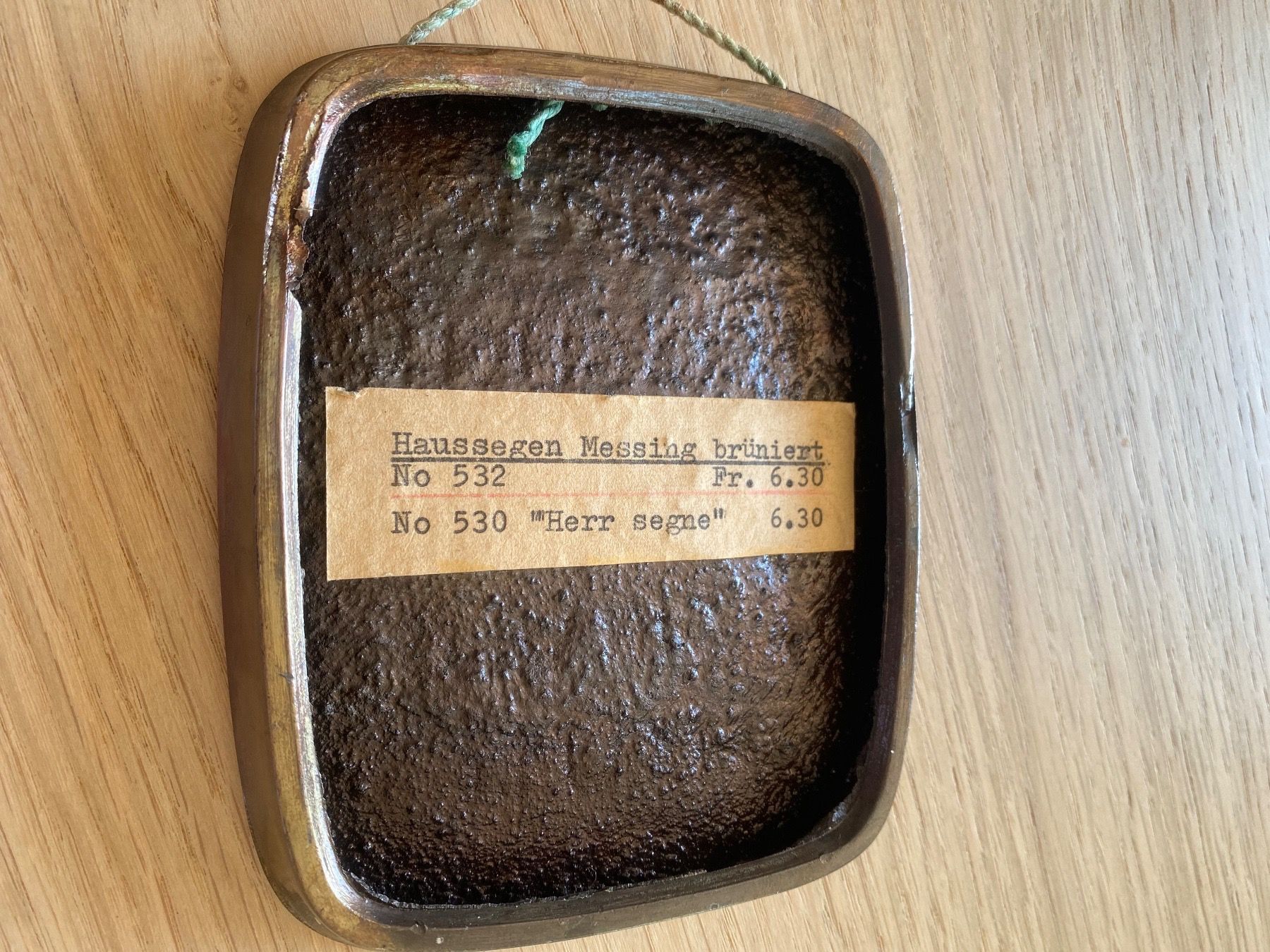 Alle Dekorationen: Haussegen Messing – Gebraucht aus Birr von Vintage-Liebhaber 2