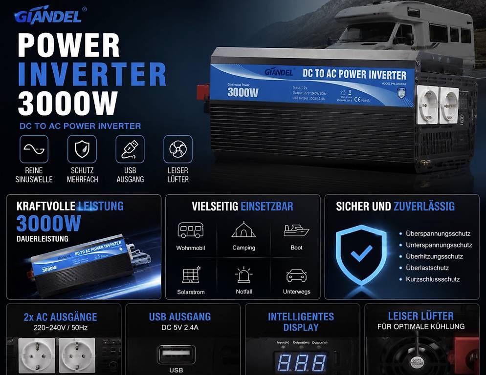 Inverter: Power Inverter Solar 3000Watt  – Nuovo e nell'imballaggio originale da Zürich venduto da emr_hy5g 2