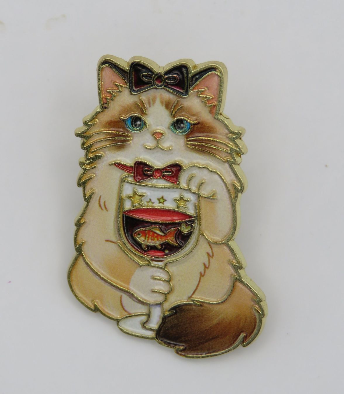 Spille & Fermagli: Set mit 3 süssen KATZEN - Pins - Neu - der Hingucker – Nuovo e nell'imballaggio originale da Grenchen venduto da Yamahwildstar16 6