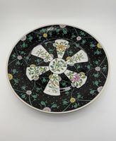HEREND CHINOISERIE Teller „Black Dynasty“  22 cm TOP!