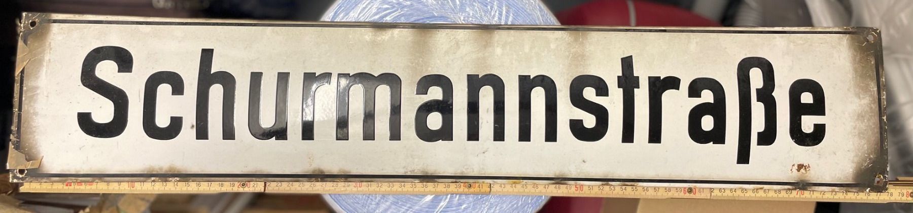 Schilder: Emailschild/Strassenschild/Schurmannstrasse/Antik – Gebraucht aus Volketswil von rubin74