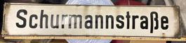 Emailschild/Strassenschild/Schurmannstrasse/Antik
