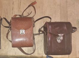 2 Vintage Ledertaschen Köcher für Fernglas & Kamera, ab 1CHF