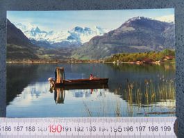 SARNERSEE WETTERHORN SCHWARZHORNGRUPPE AK ONW FISCHERBOOT