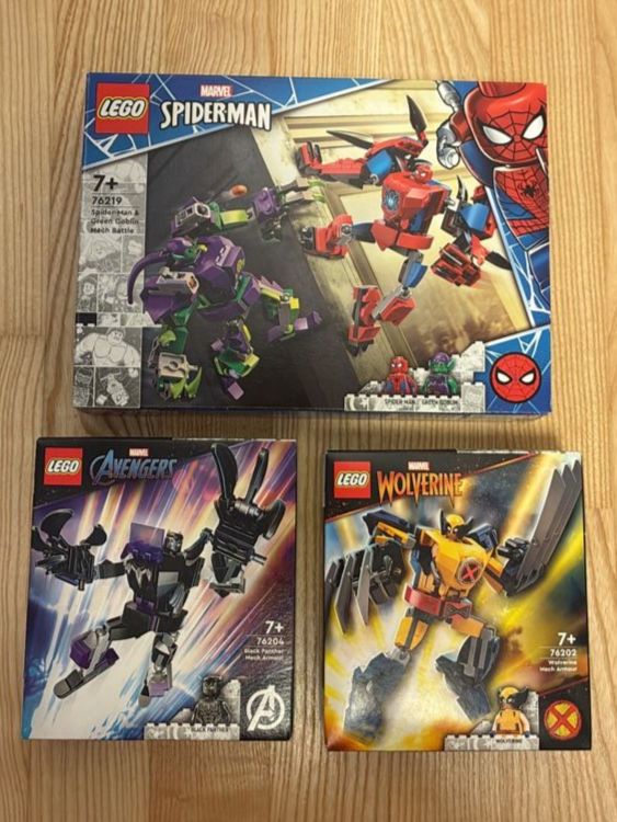 Lego Kit di costruzioni: LEGO Marvel Mechs: Spiderman, Wolverine, Black Panther – Nuovo e nell'imballaggio originale da Zürich venduto da m7lx