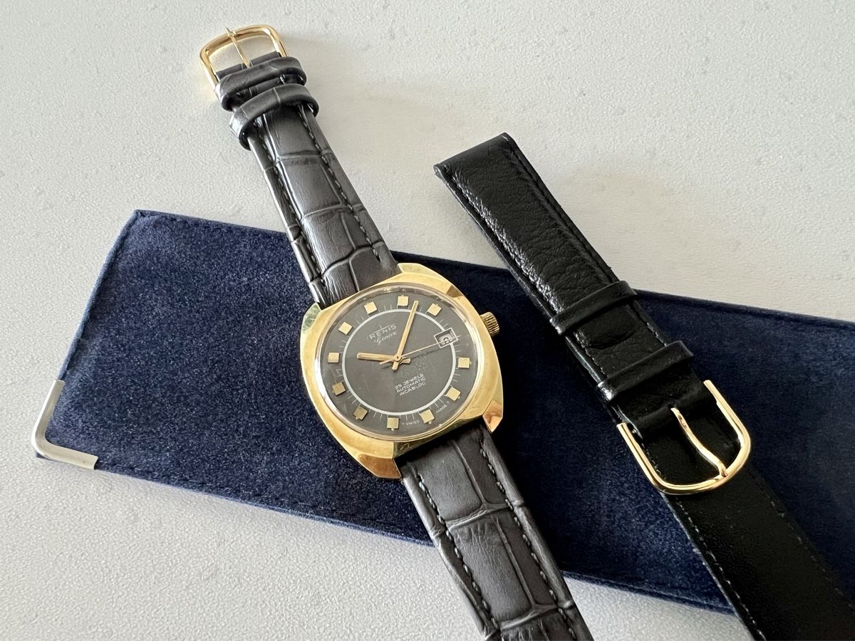 Orologi: RENIS Genève automatic gold-plated wristwatch – Usato da Le Mont-sur-Lausanne venduto da LycaGallery 6