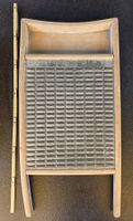 Antikes Waschbrett aus Holz und Metall, 33x64 cm